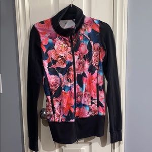 Lululemon floral zip up